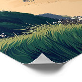 Barafundle Bay Beach Wales Poster (Hoek)