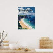 Barafundle Bay Beach Wales Poster (Keuken)