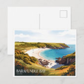 Barafundle Bay Stackpole Verenigd Koninkrijk Briefkaart (Voorkant / Achterkant)