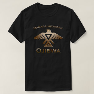 Baraga Michigan Ojibwe Inheemse Amerikaanse Mannen T-shirt