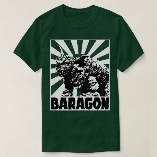 BARAGON Rijzende zon voor rode t - shirts (Design voorkant)