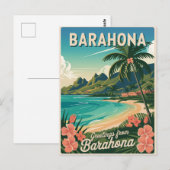 Barahona Dominicaanse Republiek vintage Briefkaart (Voorkant / Achterkant)