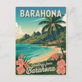 Barahona Dominicaanse Republiek vintage Briefkaart (Voorkant)