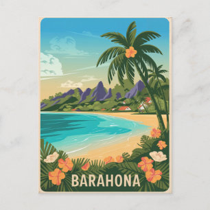 Barahona Dominicaanse Republiek Vintage Briefkaart