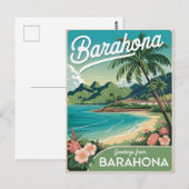 Barahona Dominicaanse Republiek vintage Briefkaart (Voorkant / Achterkant)