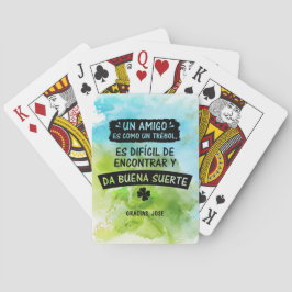 Baraja de cartas para una amistad pokerkaarten