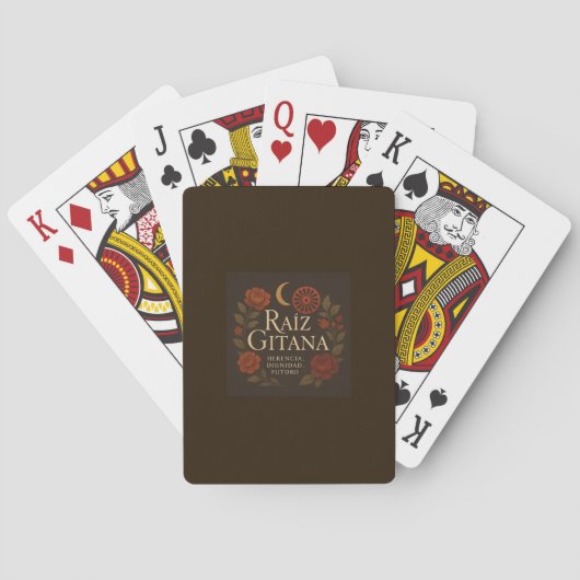 Baraja de Póker "Raíz Gitana" – Edición Especial Pokerkaarten (Achterkant)