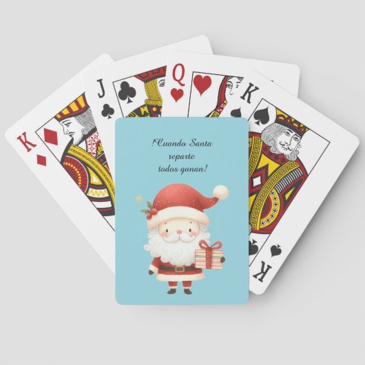 Barajas de Cartas Santa Claus Pokerkaarten (Achterkant)