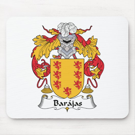 Barajas Family Crest Muismat (Voorkant)