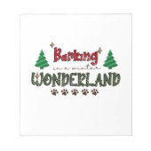 Barak in een Winterland - Kerstmis met de hond Notitieblok (Voorkant)