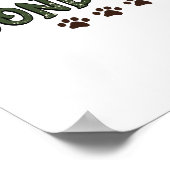 Barak in een winterwonderland - hondenkerst poster (Hoek)