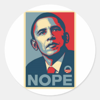 Barak NOPE Ronde Sticker
