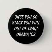 Barak Obama Ronde Button 5,7 Cm (Voorkant)