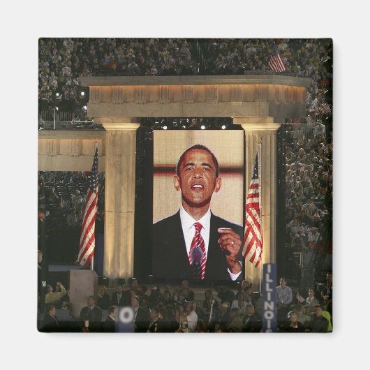 Barak Obama spreekt op de laatste nacht van de Magneet (Voorkant)