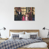 Barak Obama's familiegolf op de laatste nacht Canvas Afdruk (Insitu (Slaapkamer))