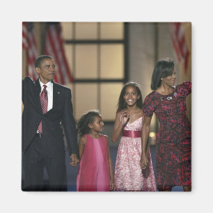 Barak Obama's familiegolf op de laatste nacht Magneet