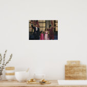 Barak Obama's familiegolf op de laatste nacht Poster (Keuken)