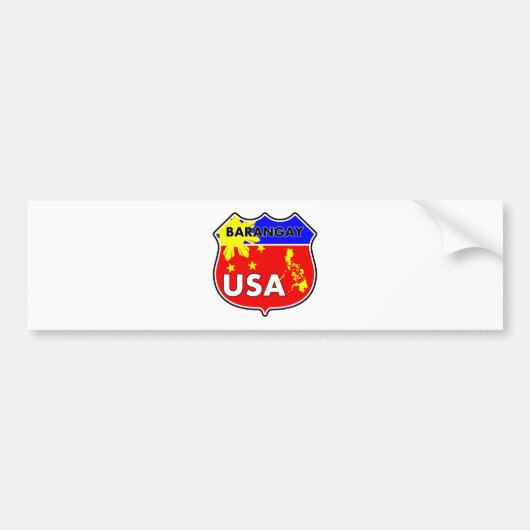 Barangay USA Bumpersticker (Voorkant)