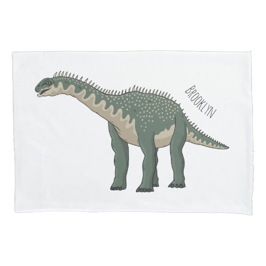 Barapasaurus cartoontillustratie kussensloop (Voorkant)