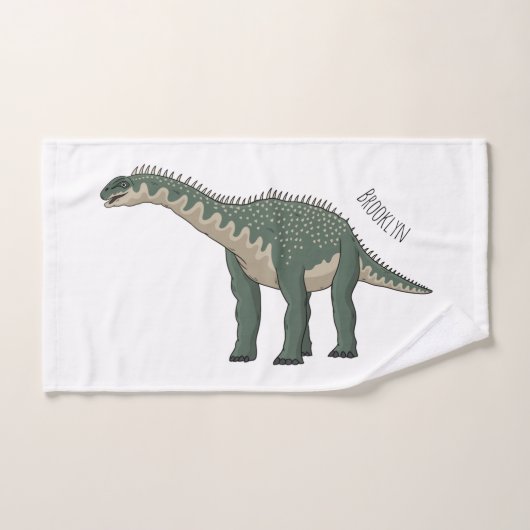 Barapasaurus cartoontje illustratie bad handdoek (Handdoek)