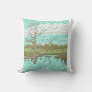 Barataria Preserve in New Orleans WPA Poster Kussen