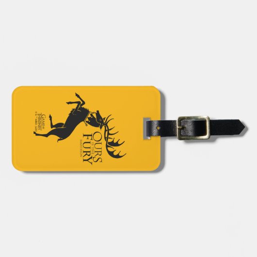 Baratheon Sigil - Ours is de Furie Bagagelabel (Voorkant horizontaal)