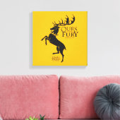 Baratheon Sigil - Ours is de Furie Canvas Afdruk (Insitu (Woonkamer))