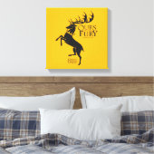 Baratheon Sigil - Ours is de Furie Canvas Afdruk (Insitu (Slaapkamer))