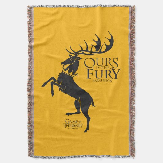 Baratheon Sigil - Ours is de Furie Deken (Voorkant Verticaal)