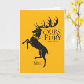 Baratheon Sigil - Ours is de Furie Kaart (Gele Bloem)