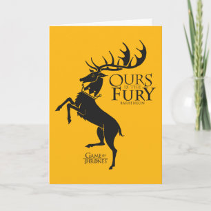 Baratheon Sigil - Ours is de Furie Kaart