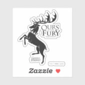 Baratheon Sigil - Ours is de Furie Sticker (Vel)