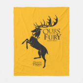 Baratheon Sigil - Ours is the Fury Fleece Deken (Voorkant)