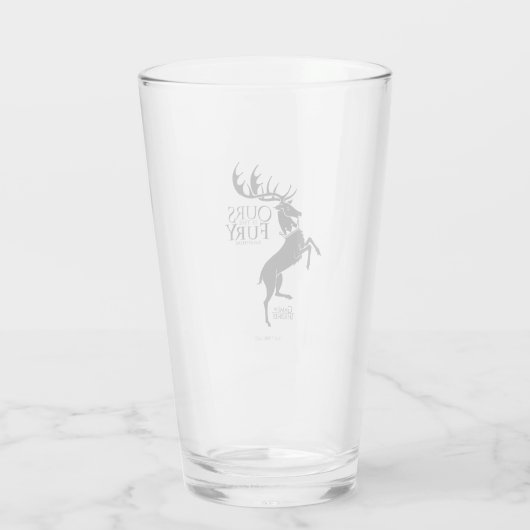 Baratheon Sigil - Ours is the Fury Glas (Achterkant)