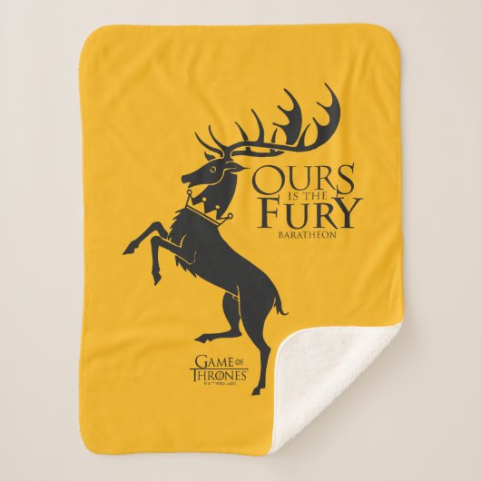 Baratheon Sigil - Ours is the Fury Sherpa Deken (Voorkant)