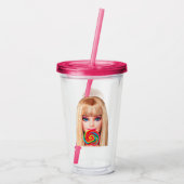 Barb Acryl Tumbler Drinkbeker (Achterkant)