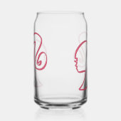 Barb Can Glass Blikvorm Glas (Rechts)