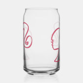 Barb Can Glass Blikvorm Glas (Links)