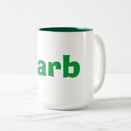 Barb-Mok Tweekleurige Koffiemok (Voorkant rechts)