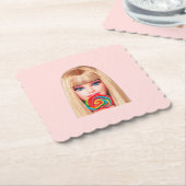 Barb Paper Coaster Kartonnen Onderzetters (Gebogen)