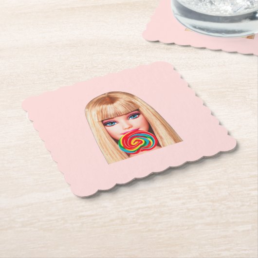 Barb Paper Coaster Kartonnen Onderzetters (Gebogen)