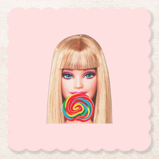 Barb Paper Coaster Kartonnen Onderzetters (Voorkant)