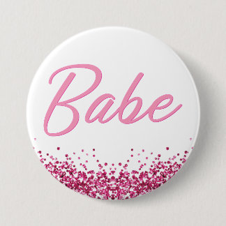 BARB Pink Malibu Doll Théree Babe Bachelorette Ronde Button 7,6 Cm