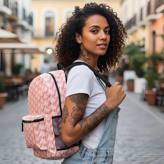 Barb Printed Backpack Bedrukte Rugzak