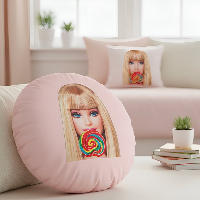 Barb Round Pillow Rond Kussen (Creator heeft geüpload)