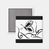 Barb vlinder magneet (Voorkant / Achterkant)