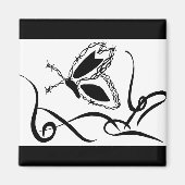 Barb vlinder magneet (Voorkant)