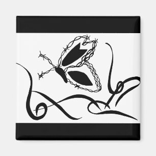 Barb vlinder magneet