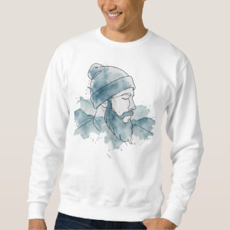 Barba Beanie Acquerello Blauw Trui