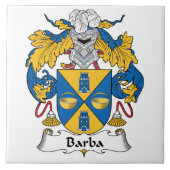 Barba Family Crest Tegeltje (Voorkant)